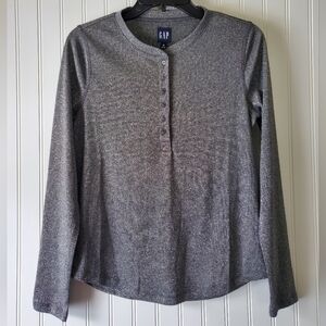 Gap Silver Shirt Women's Sz M